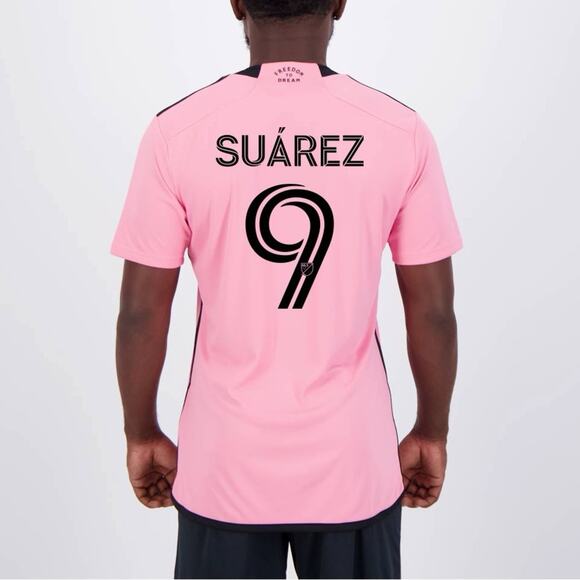 Adidas Inter Miami Home 9 Suárez Jersey MSRP $115 NWT Youth Size M 11-12Y - Picture 2 of 4